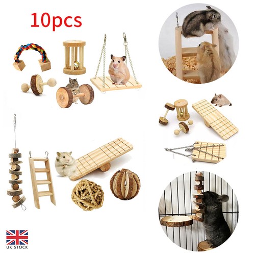 10pcs wooden hamster - hamster, toy